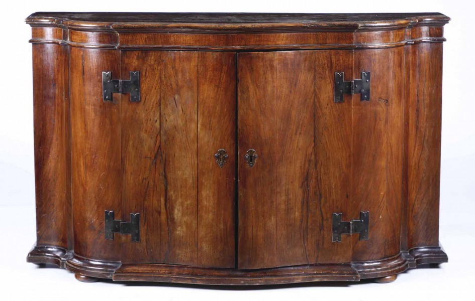 Walnut 2-Door Credenza