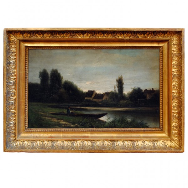 Oil on Canvas with Giltwood Frame