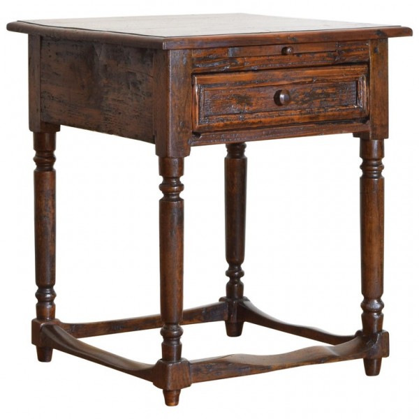 Walnut 1-Drawer Work Table