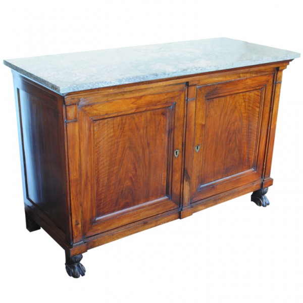 Mahogany Buffet with Marble Top