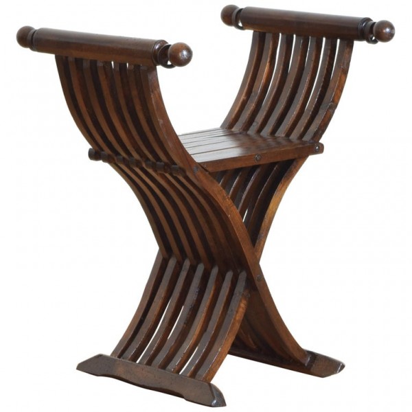 Walnut Savonarola Chair
