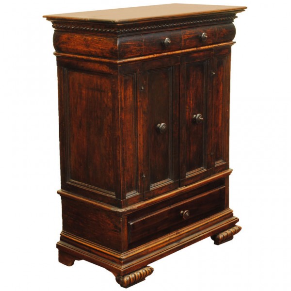 Carved Walnut Credenza