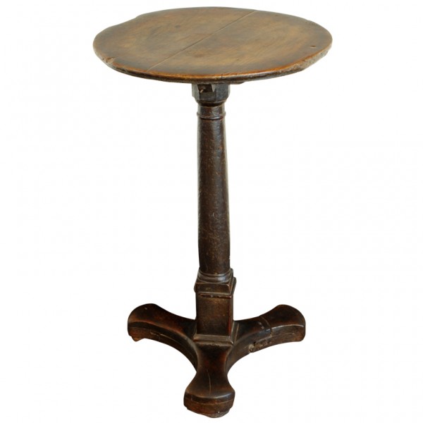 Turned Elmwood Pedestal Table