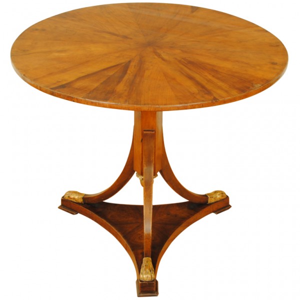 Walnut and Giltwood Center Table