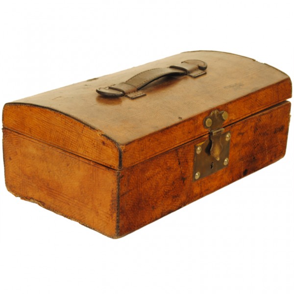 Leather Box with Brass Lock