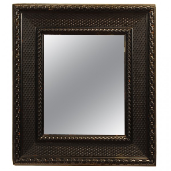 Carved and Ebonized Frame with Mirrorplate