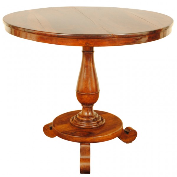 Walnut Center Table on an Interesting Base