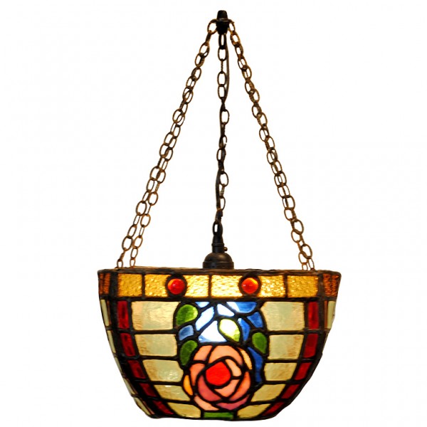 Stained Glass Hanging Lantern