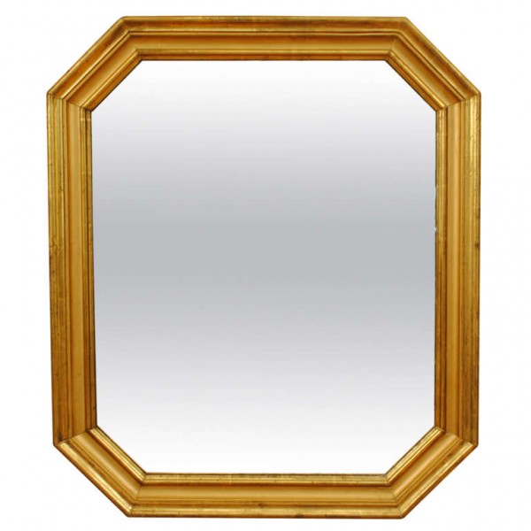 Octagonal Giltwood Mirror