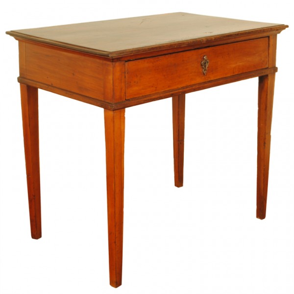 Walnut 1-Drawer Side Table