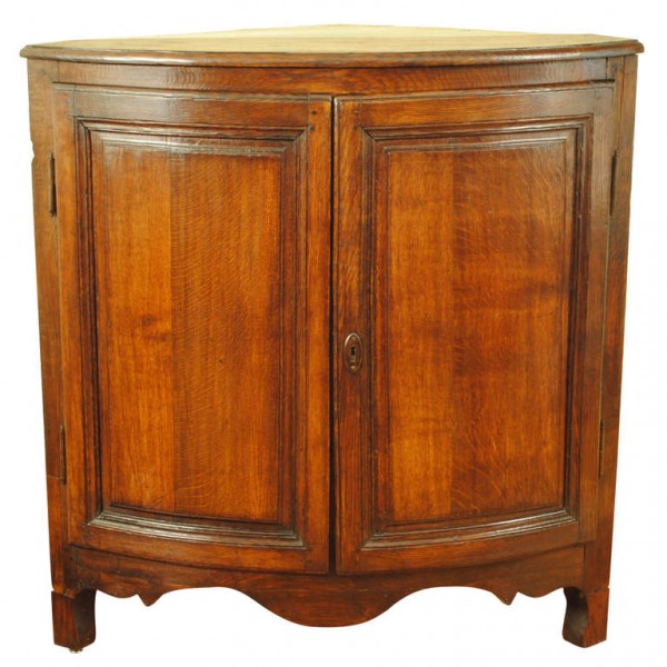  Oak Corner Cabinet