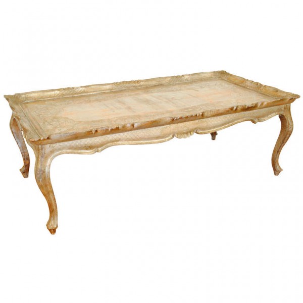 Carved Silver Gilt Coffee Table