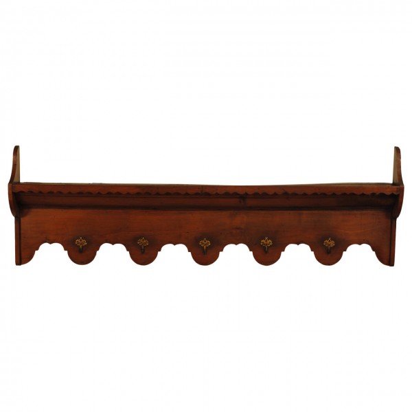 Wall Shelf and Rack in Cherrywood