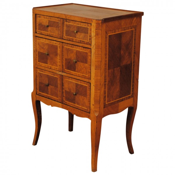 Walnut Veneered Commode