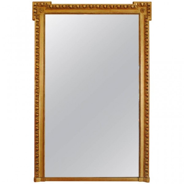 Large Carved Giltwood Mirror