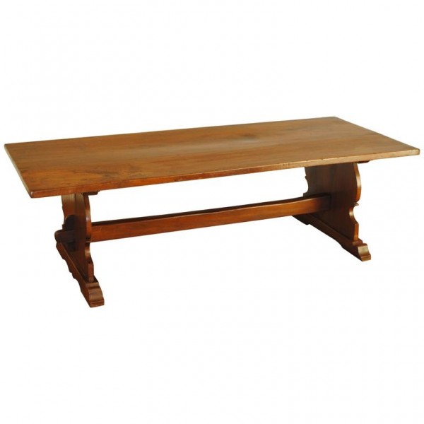 Shaped Walnut Coffee Table