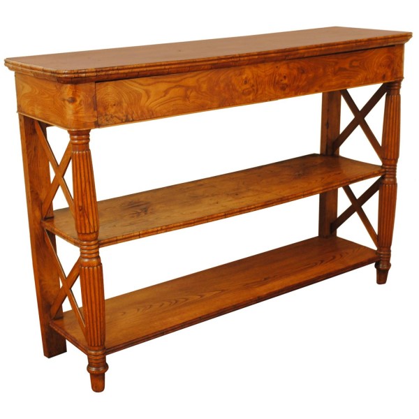 Elmwood 1-Drawer Etagere Console