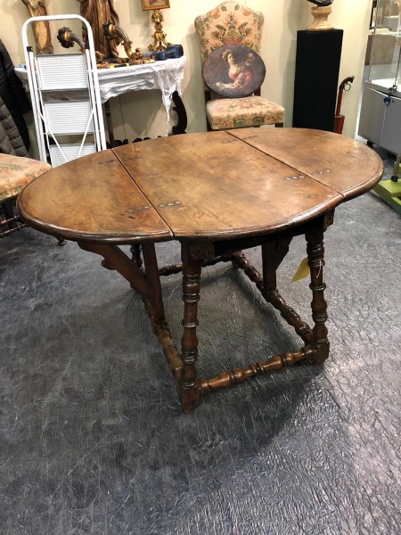 Walnut Drop-Leaf Table