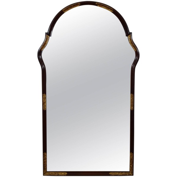Walnut and Giltwood Mirror