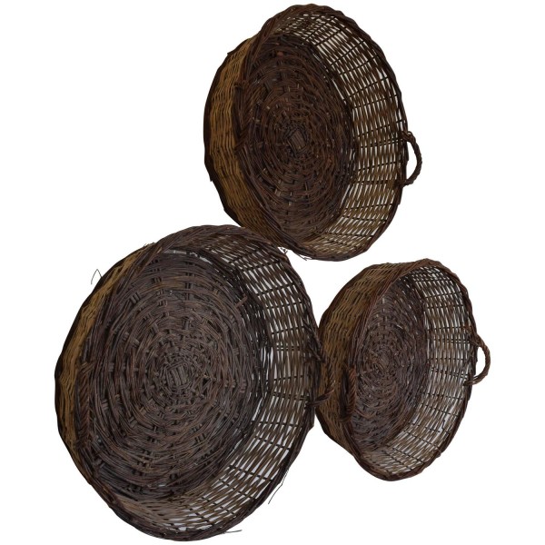 Group of 3 Woven Vine Baskets
