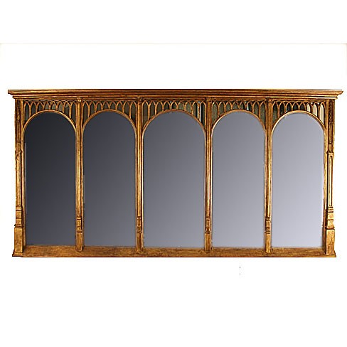 5-Panel Giltwood Mirror