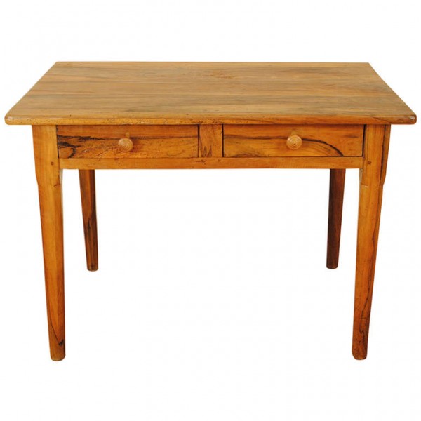 Olivewood 2-Drawer Table