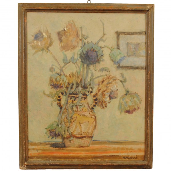 Oil on Canvas in Painted Frame