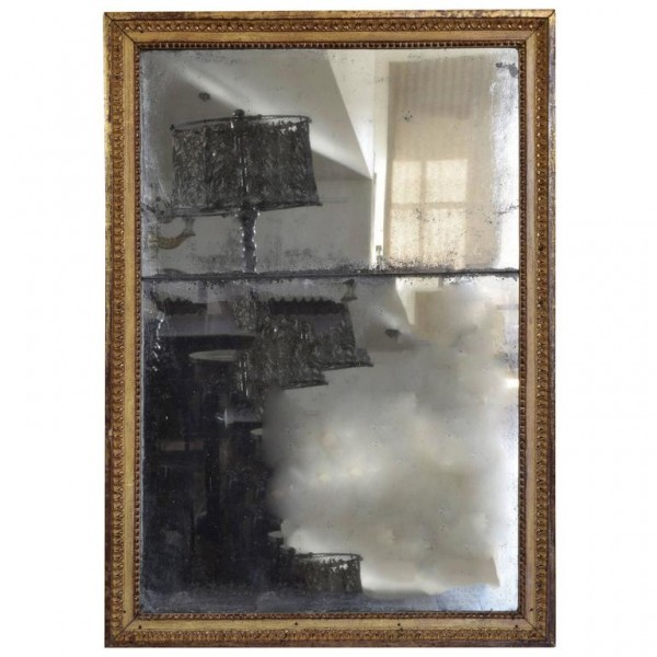 Carved Giltwood Mirror with Original Mirrorplates