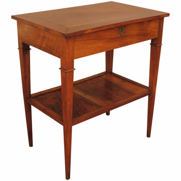 Hinged Top Dressing Table with Bottom Tier