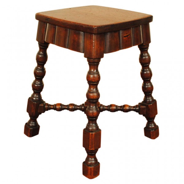 Turned Wood Tabouret