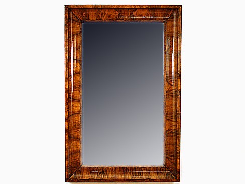 Walnut Veneered Mirror