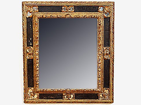 Giltwood and Painted Mirror