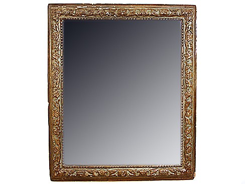 Large Painted and Gilded Gesso Frame
