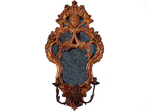 3-Light Sconce and Mirror