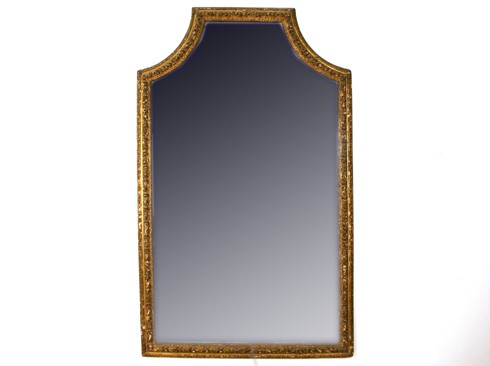 Large Giltwood Mirror with Two-Piece Glass