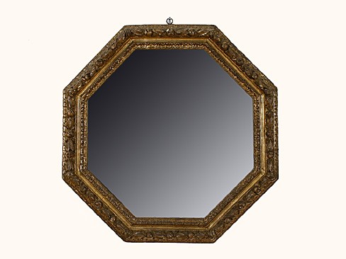 Giltwood Octagonal Mirror