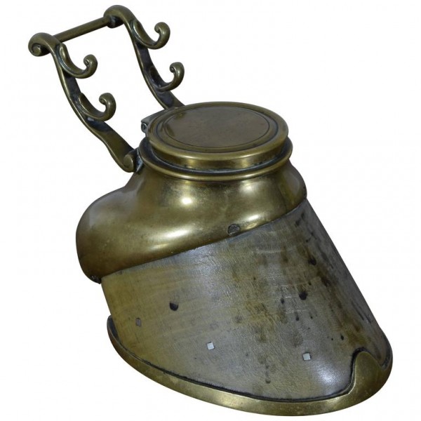 Bronze-Mounted Hoof Inkwell