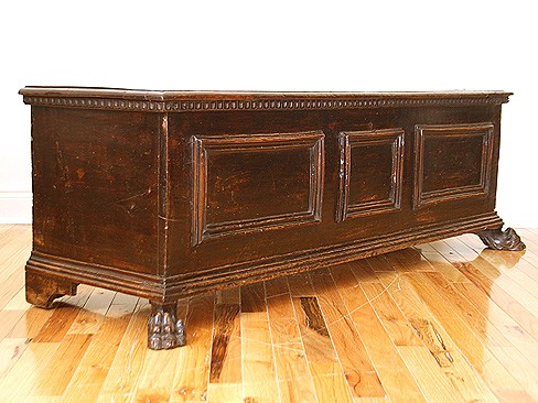 Walnut Cassone of Smaller Proportions