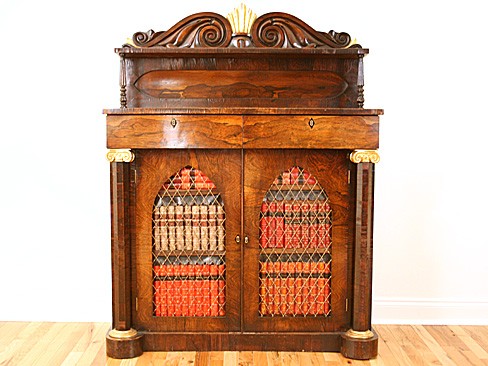 Rosewood and Parcel Gilt Chiffonier