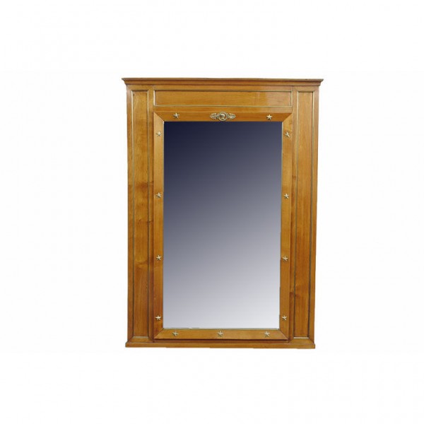 Fruitwood Brass Mounted Mirror