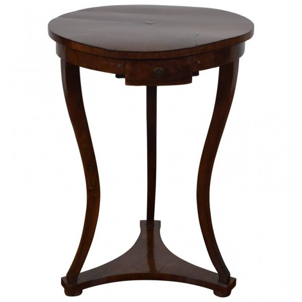 Walnut 1-Drawer Table