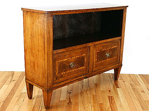 Mixed Veneer 2-Door Cabinet