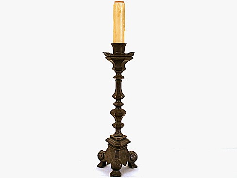 Small Bronze Torchere Lamp