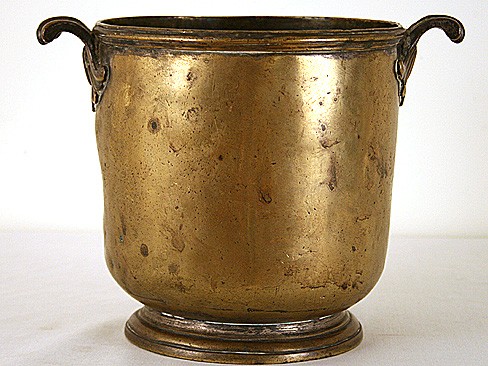 Handled Bronze Planter 