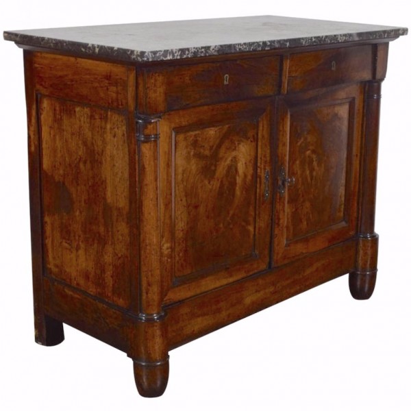 Walnut Server with Marble Top