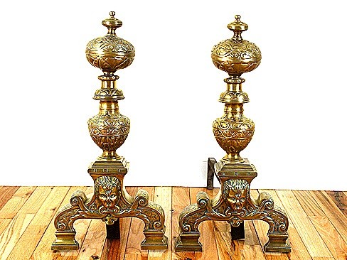 Bronze Andirons