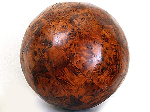 Walnut Veneered Sphere
