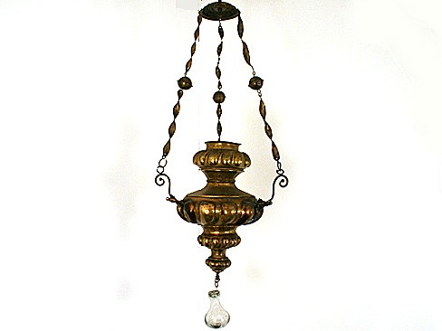 Bronze Over Copper Hanging Lantern