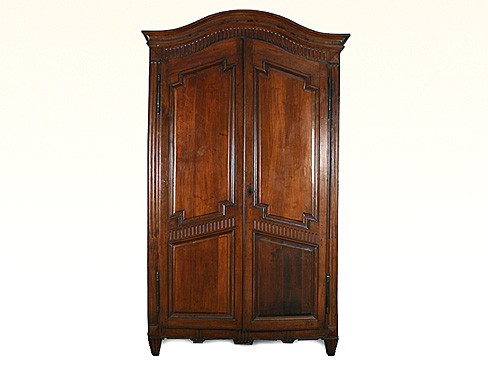 Provincial Walnut 2-Door Armoire