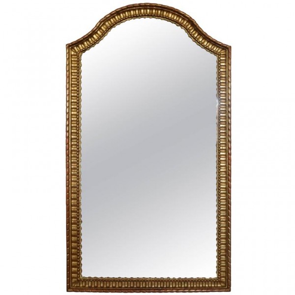 Tall Carved Giltwood Mirror